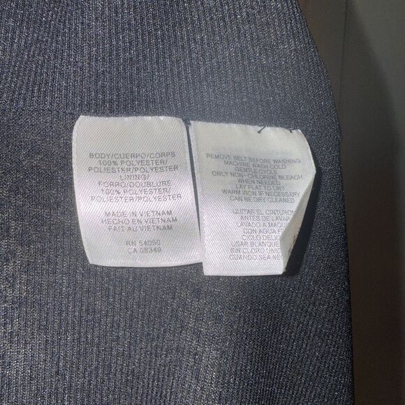 Jones New York Black Brown Snake Stretch Sleeveless Shift Tunic Tank Dress Small - Picture 7 of 7